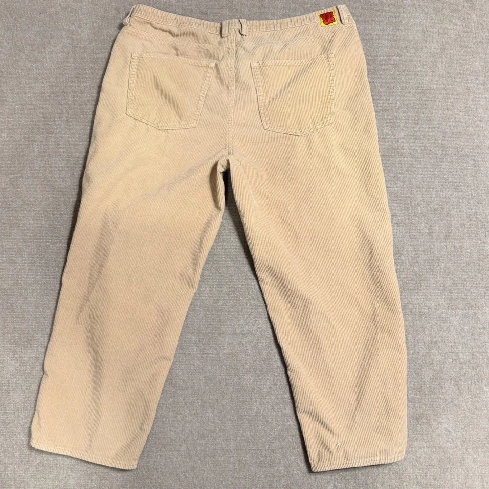 Empyre Mens Tan Corduroy Loose Fit Baggy Skate Pants Beige Size 42